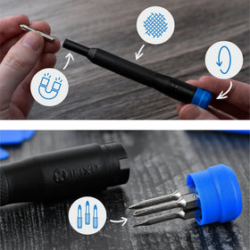 iFixit Moray Driver Kit knurled grip for steady handling during repairs.