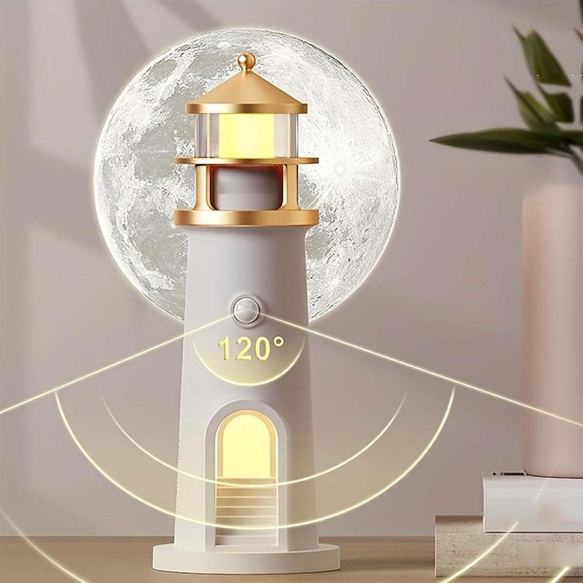 IFTHFOUR Moon lighthouse lamp makes a thoughtful gift for kids and adults.