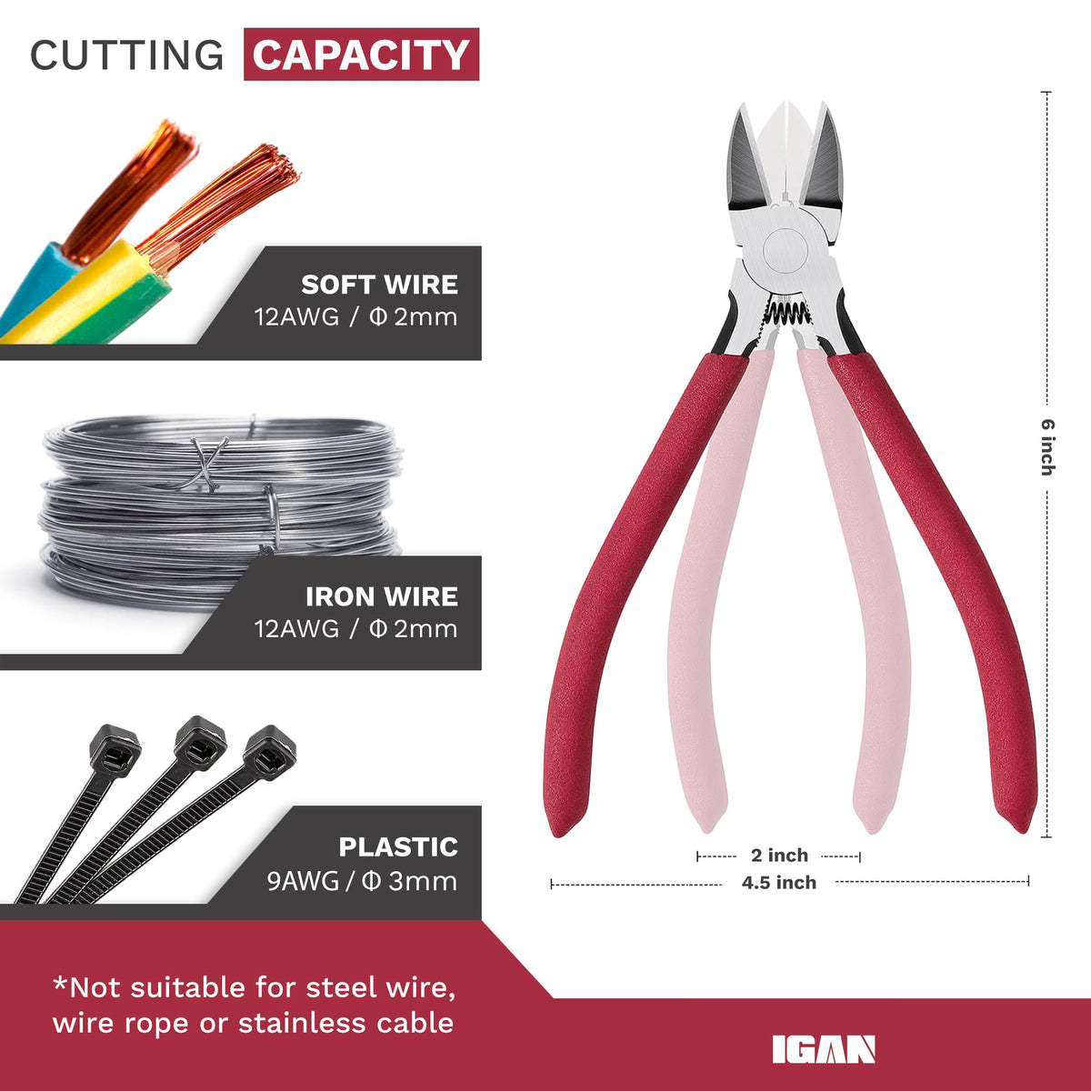 IGAN P6 ultra-sharp 6-inch cutters close-up showing precision edge