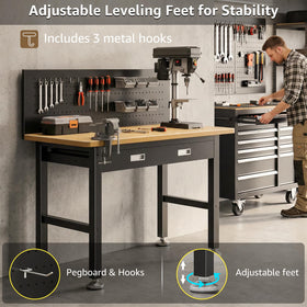 IGERI work area shows room for woodworking, repairs, or 3D printing.