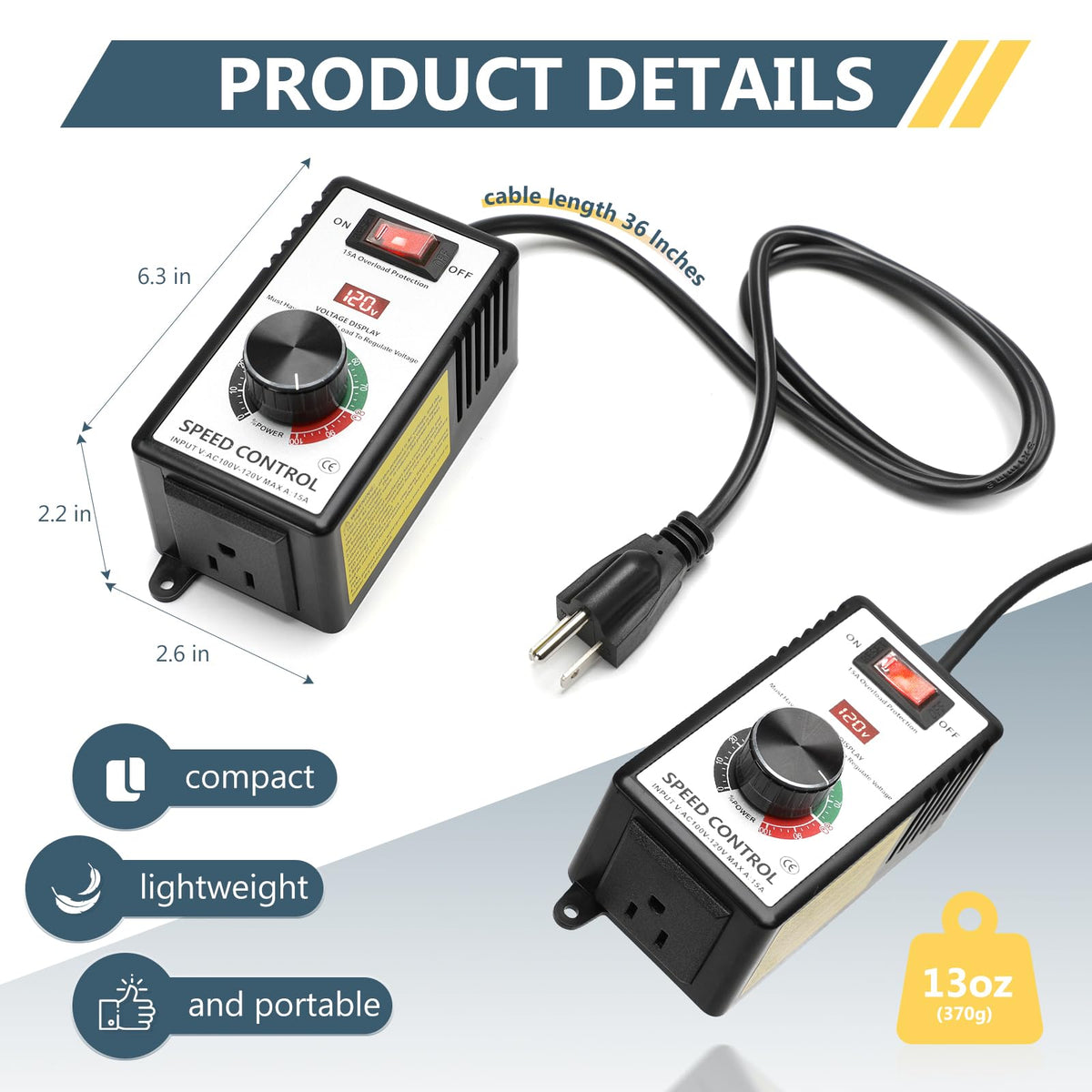 IGEYAPA controller LED indicator confirms active operation and status at a glance