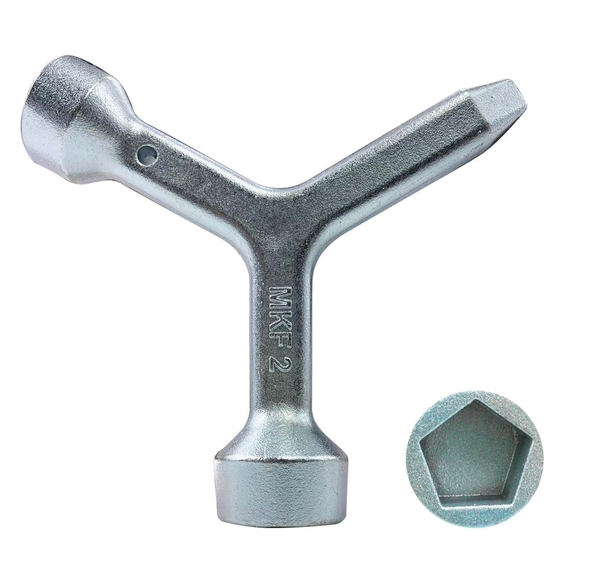 IGIUA MKF2 triangle curb box key for fast meter lid access.