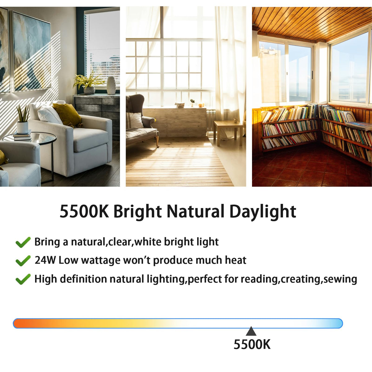 Ignixlite 24W PL24-C natural daylight 5500K for clear tasks.