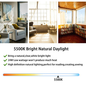 Ignixlite 24W PL24-C natural daylight 5500K for clear tasks.