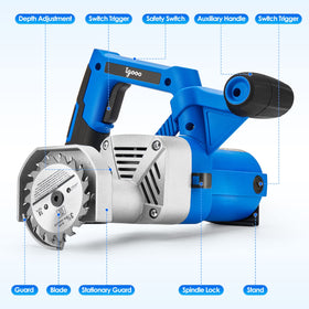 igooo Toe Kick Saw EKS85 flush-cut near walls and cabinets