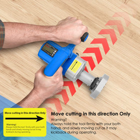 igooo EKS85 with alloy wood blades for clean subfloor cuts