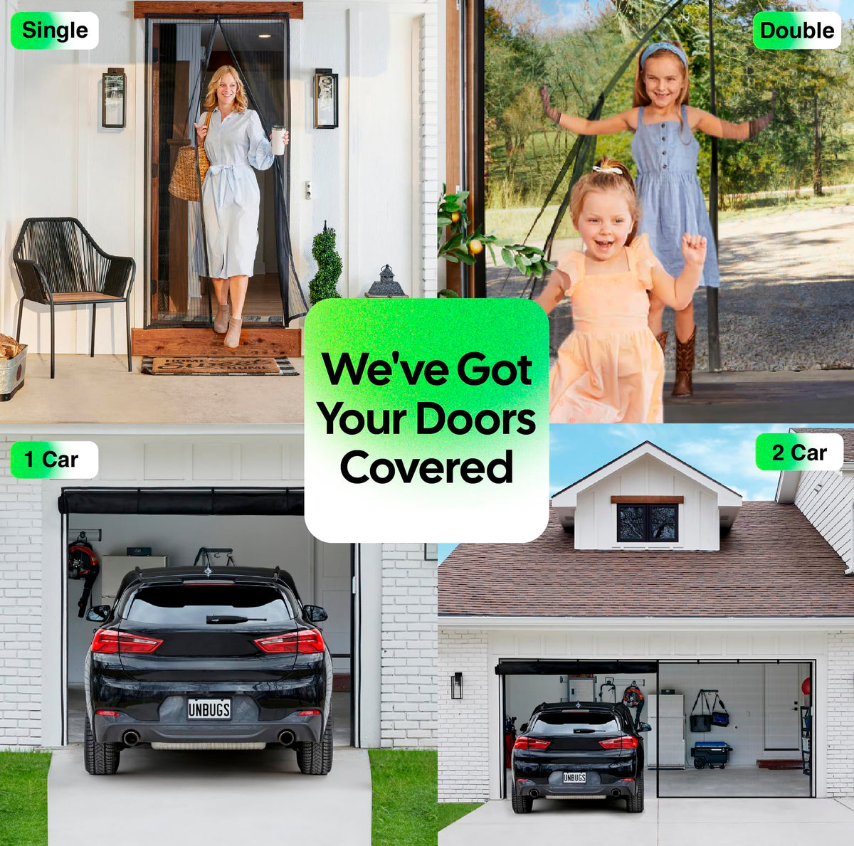 Easy installation video guide helps set up on wood, vinyl, or metal frames.