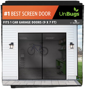 iGotTech UnBugs garage screen in full view, letting fresh air in while keeping bugs out.