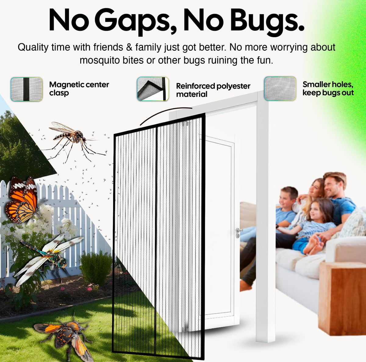 Heavy-duty reinforced mesh is built for years of daily use.