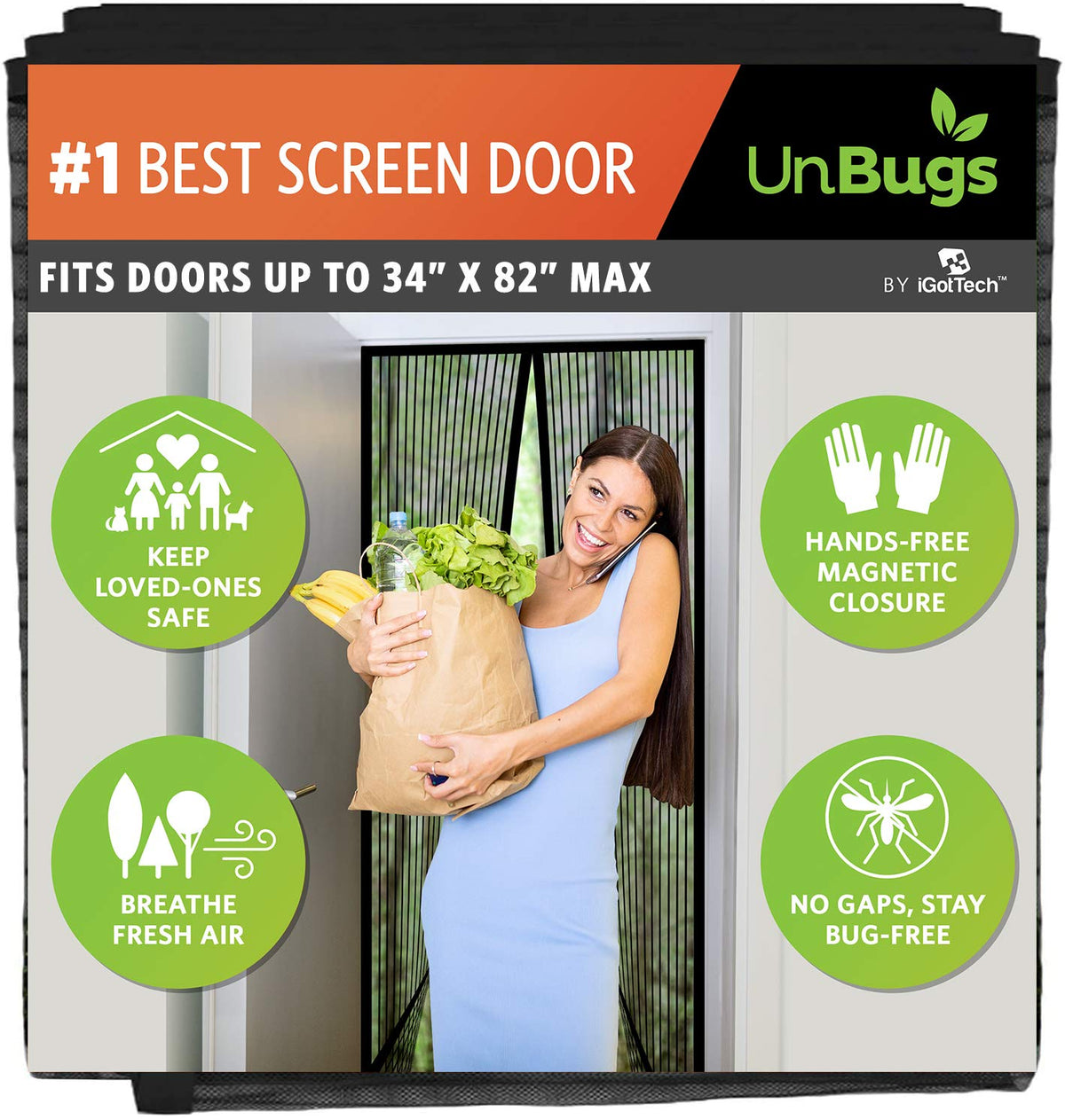iGotTech UnBugs magnetic closure magnets secure airflow while keeping bugs out.