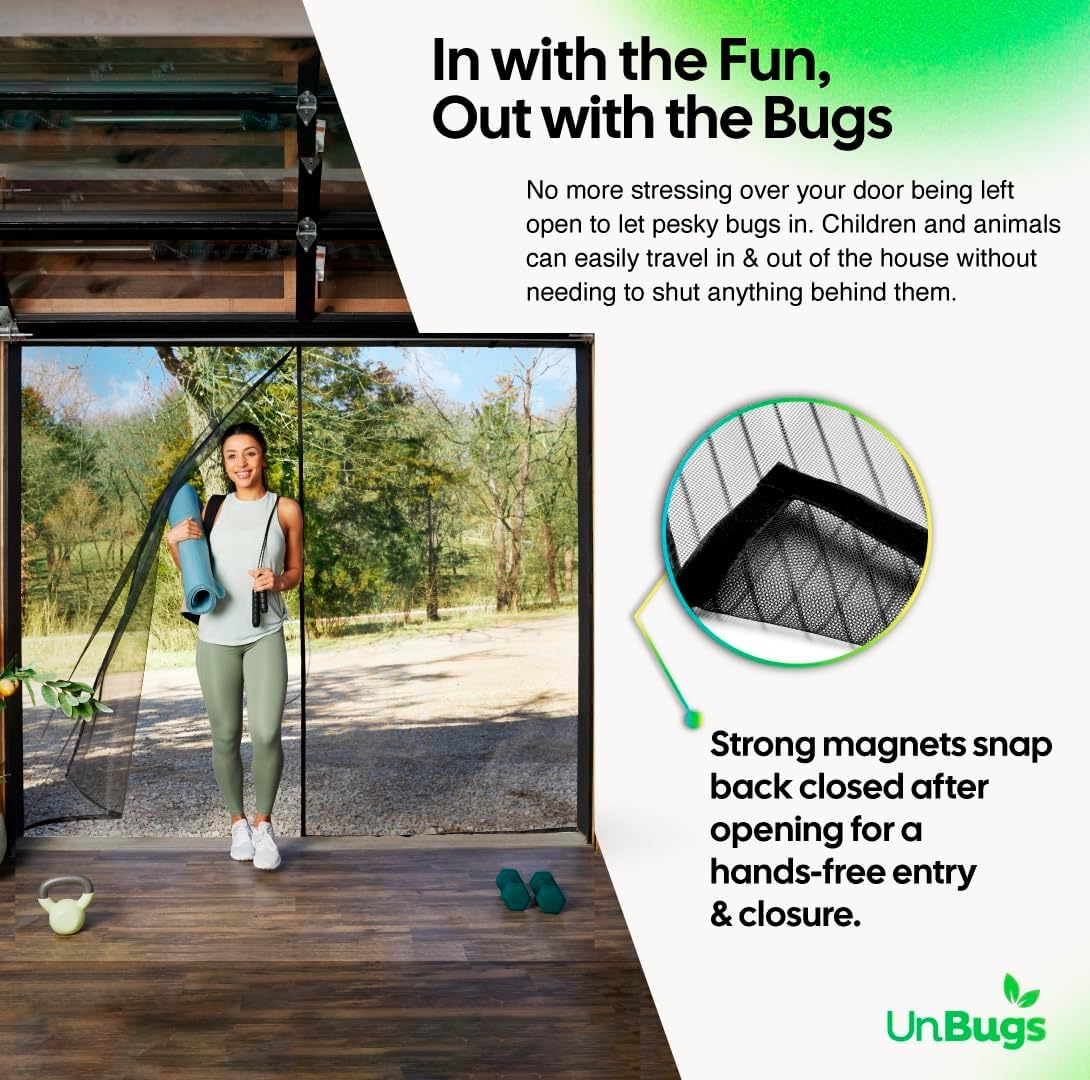 iGotTech UnBugs self-closing action demonstrates hands-free entry.