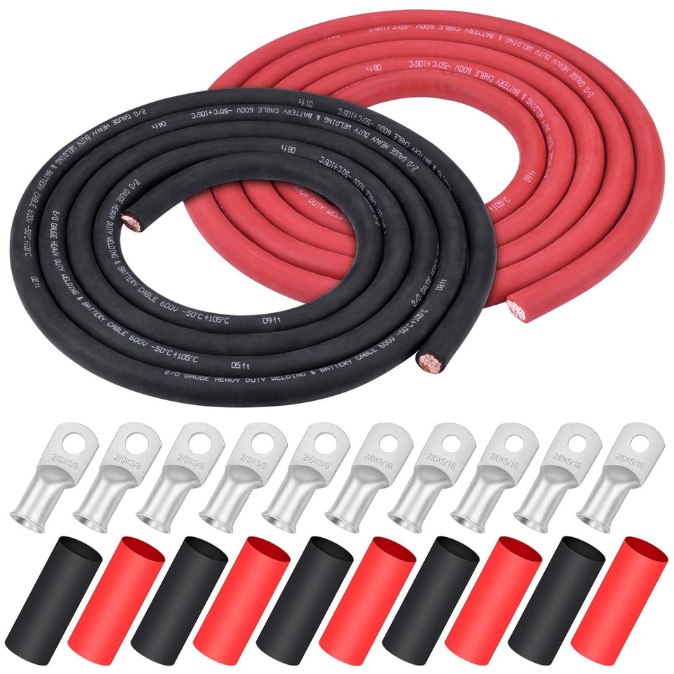 iGreely 2-0 AWG welding cable red high-current ready