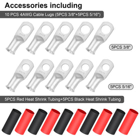 iGreely red heat shrink tubing, protects connections and seals moisture.