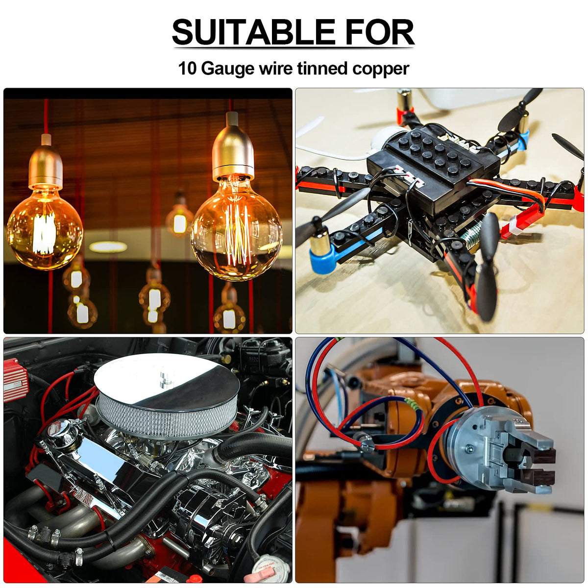 iGreely 600V-rated wire suited for solar, automotive, and marine systems.