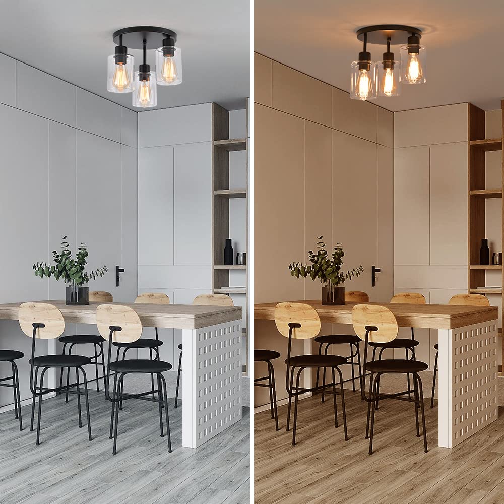 IHENGYANLT 3-Light canopy-dimension view aids ceiling planning in small spaces.