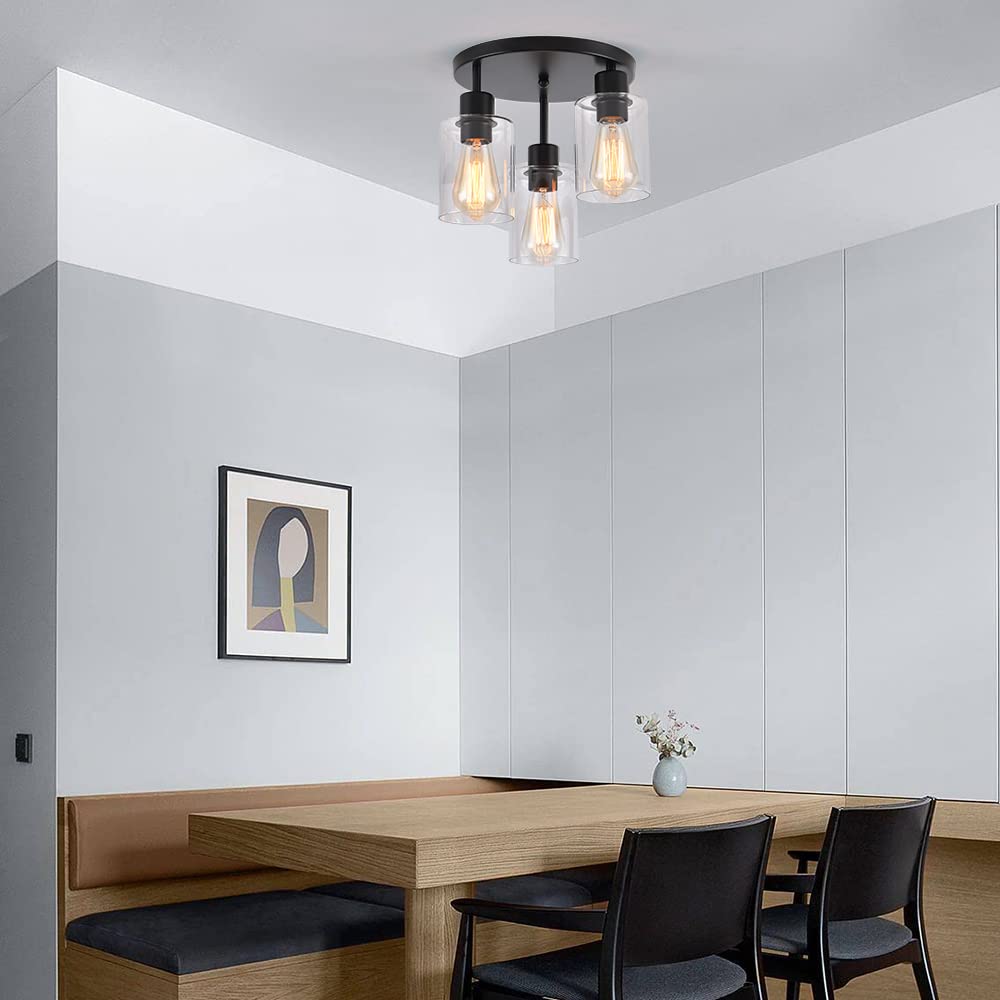IHENGYANLT 3-Light dining-room ambience creating warm, inviting atmosphere.