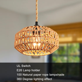 IHENGYANLT adjustable hanging height via cord for custom placement.