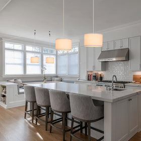 IHENGYANLT modern hanging light complements kitchen and island design