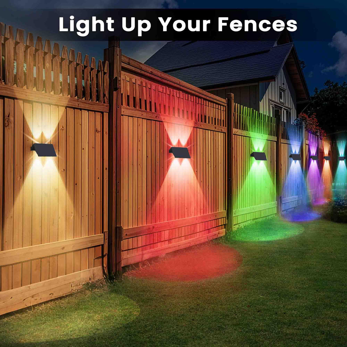 IIRARA fence lights easy install with no wiring or outlets required.