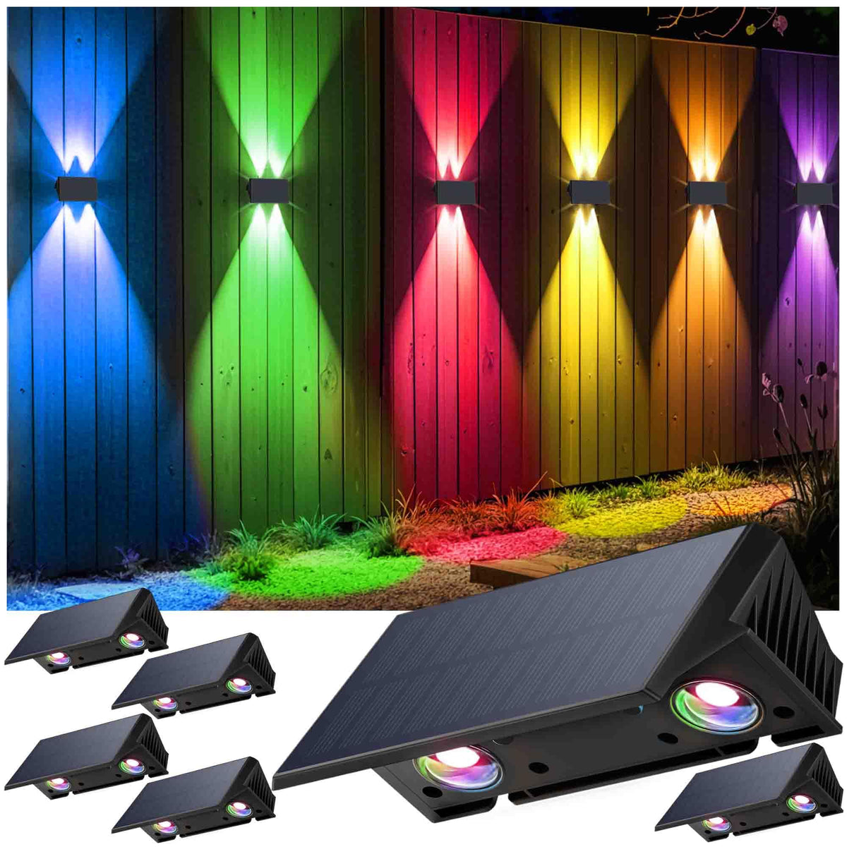 IIRARA fence lights wall mount offer quick outdoor accent lighting.