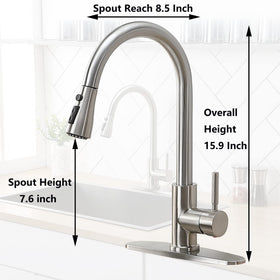 IKEBANA 3-spray-modes handle versatile kitchen tasks with one-button control.