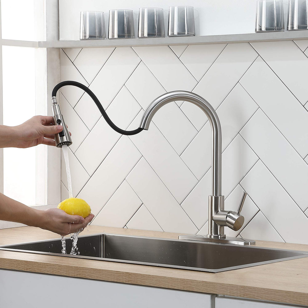 IKEBANA minimalist design complements various kitchen styles.