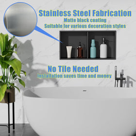 IKITRAEE dimensioned 25 by 13 inches fits standard shower spaces.