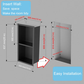 IKITRAEE easy installation shows quick tile-free setup for a neat bathroom.