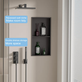 IKITRAEE waterproof drainage system ensures reliable water flow in the niche.