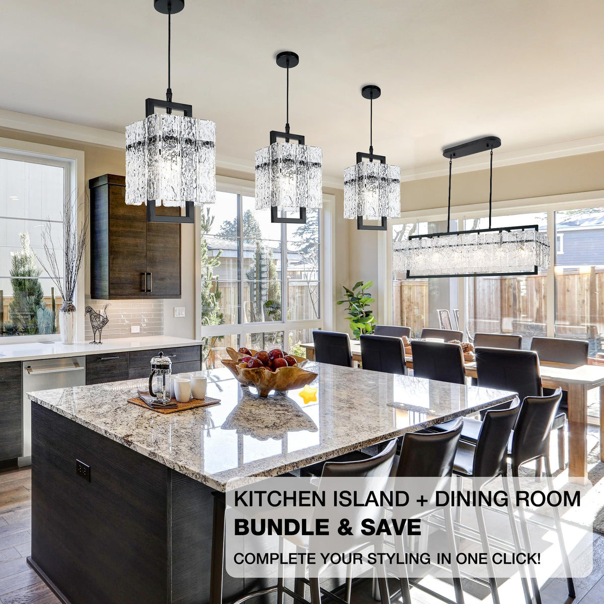 IKK adjustable-height pendant light, flexible hanging length for tailored dining room lighting
