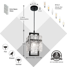IKK pendant compatible with E12 bulbs and dimmers for customizable mood
