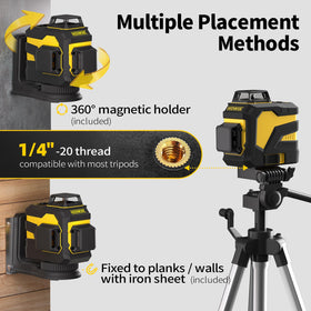 IKOVWUK laser level self leveling mode automatically aligns within a few degrees