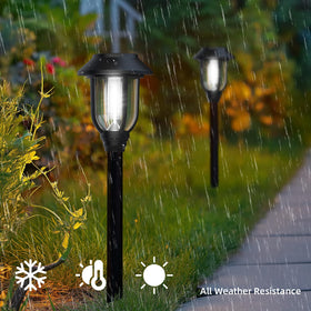 ILANCK outdoor landscape lighting pack enhances yard decor.
