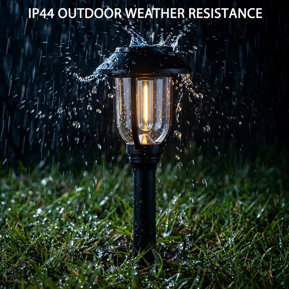 ILANCK solar pathway lights outdoor 12-pack auto on/off sensors for dusk-to-dawn lighting.