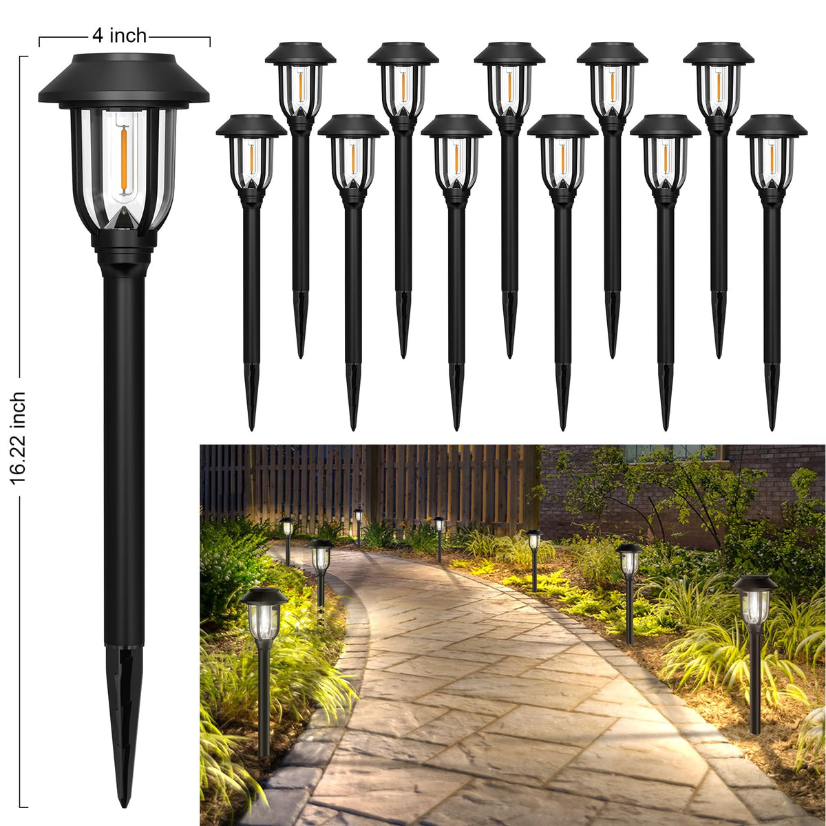 ILANCK waterproof ABS housing ensures durable outdoor lighting in rain.