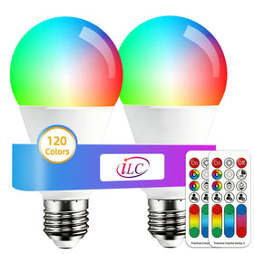 ILC color changing LED bulb with remote control for versatile ambiance