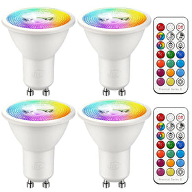 ILC GU10 LED color-changing bulb with remote for vibrant living spaces