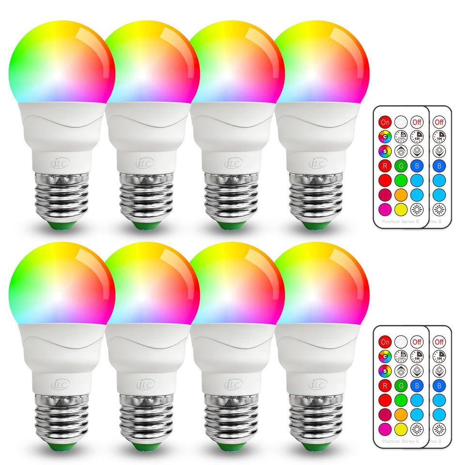 ILC RGB LED Bulb with 270-degree beam for ambient lighting