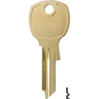 Ilco National NA14 brass key blanks in a box of 50, ideal for fast duplication.