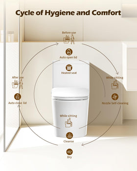 iliD Smart Max bidet seat open lid reveals easy access and welcoming setup