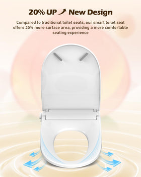 iliD Smart Max bidet seat side controls enable quick adjustments during use