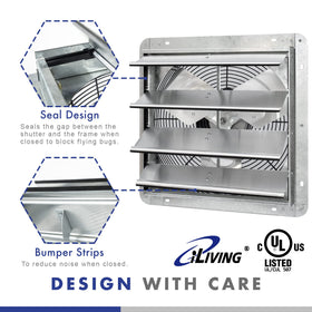 iLiving enclosed motor and direct-drive design for durable industrial use