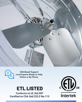 iLiving ILG8G14-12T high airflow up to 2339 CFM for attic ventilation