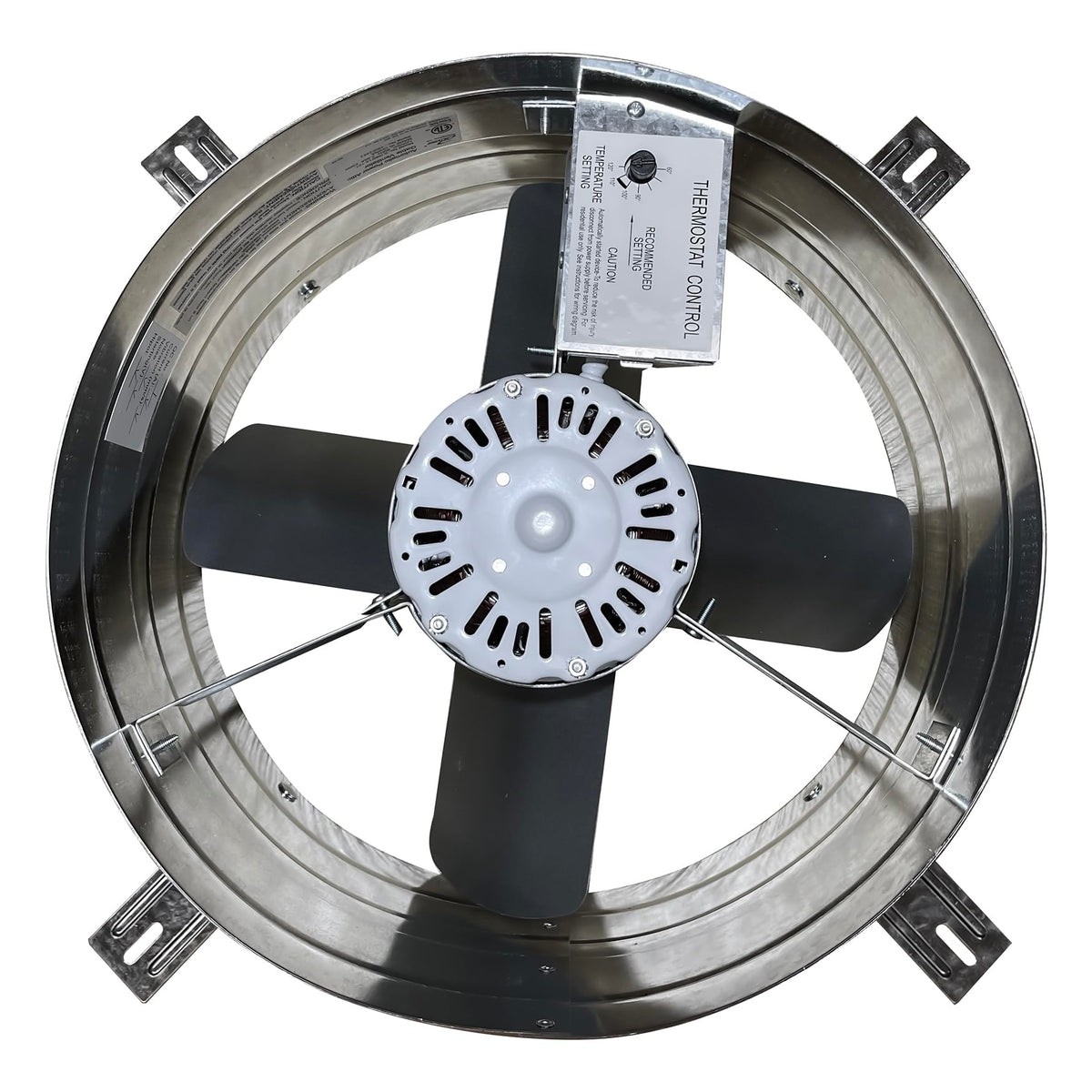 iLiving ILG8G14-12T attic vent fan front view improves attic air circulation