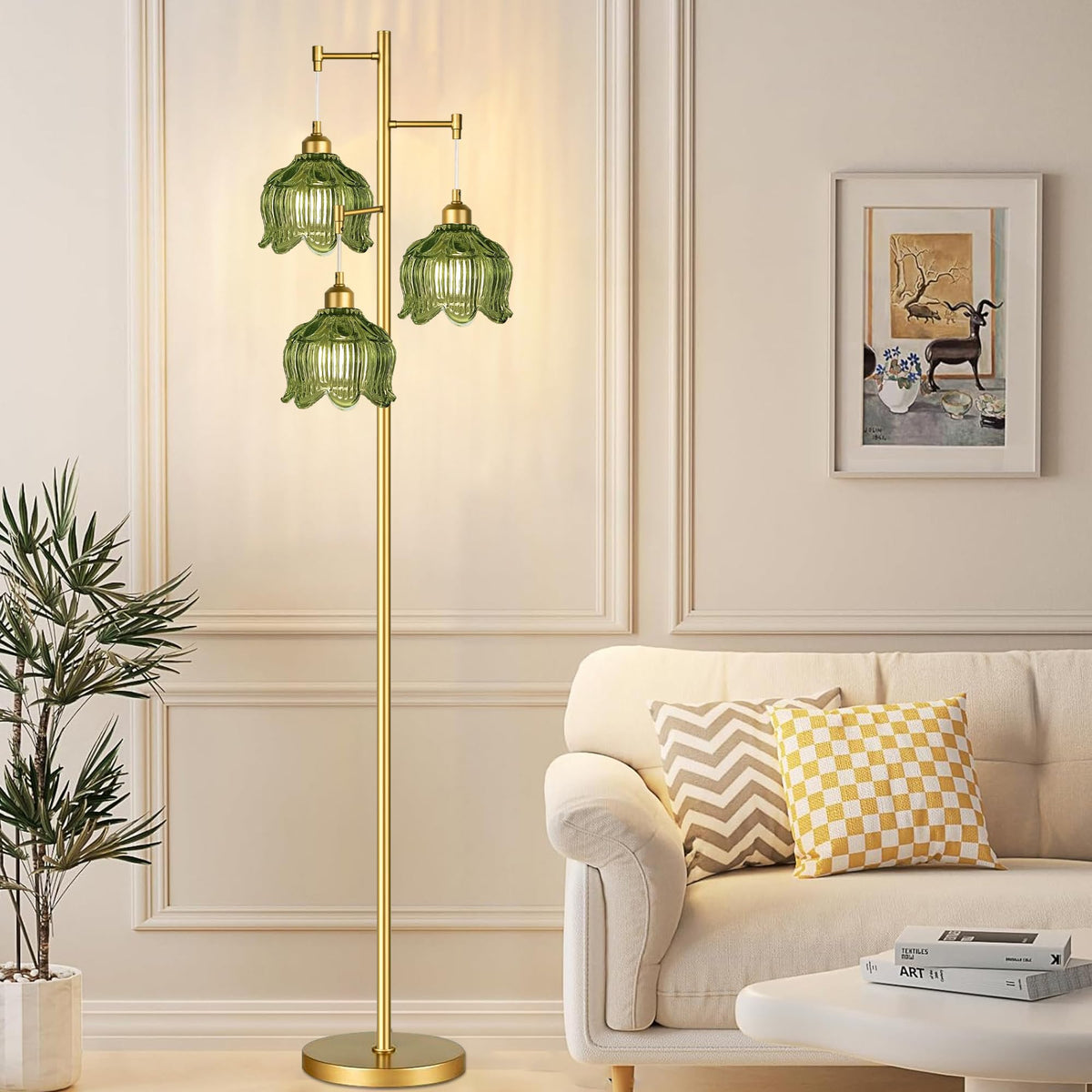 ILLMTW vintage retro floor light complements living rooms and lounges.