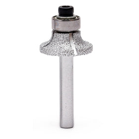 ILOVETOOL vacuum brazed diamond router bit on marble edge for smooth bullnose profiles
