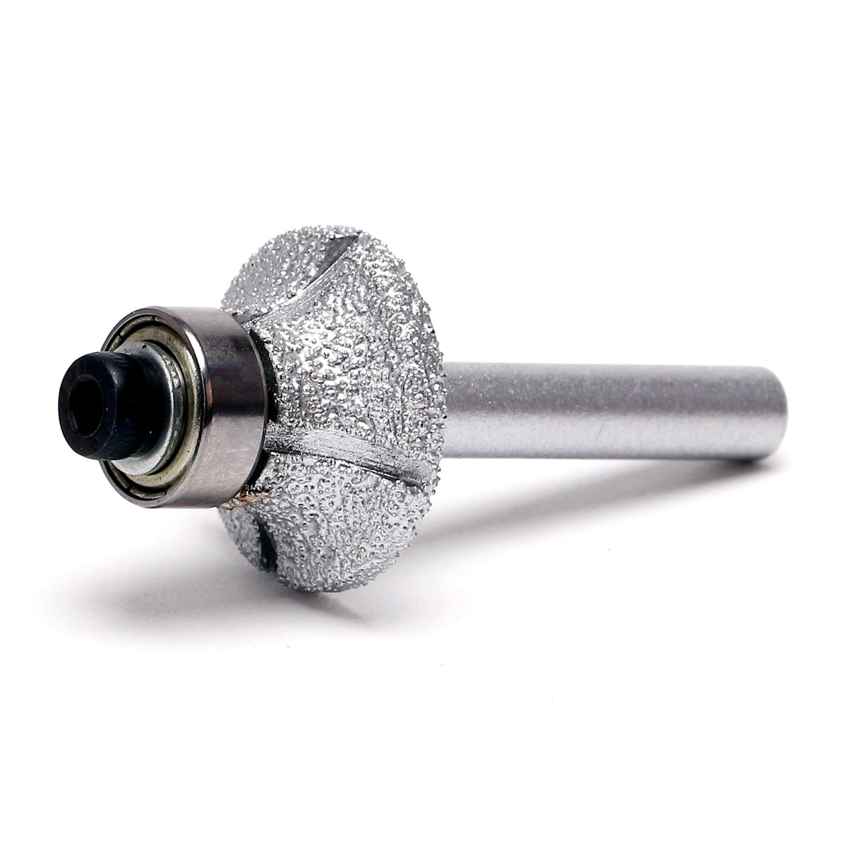 ILOVETOOL bit finishing a stone shower curb with precise radius