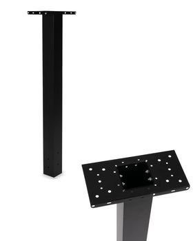 Ilyapa black metal mailbox post with 43x4x4 sleeve for durable curbside mounting