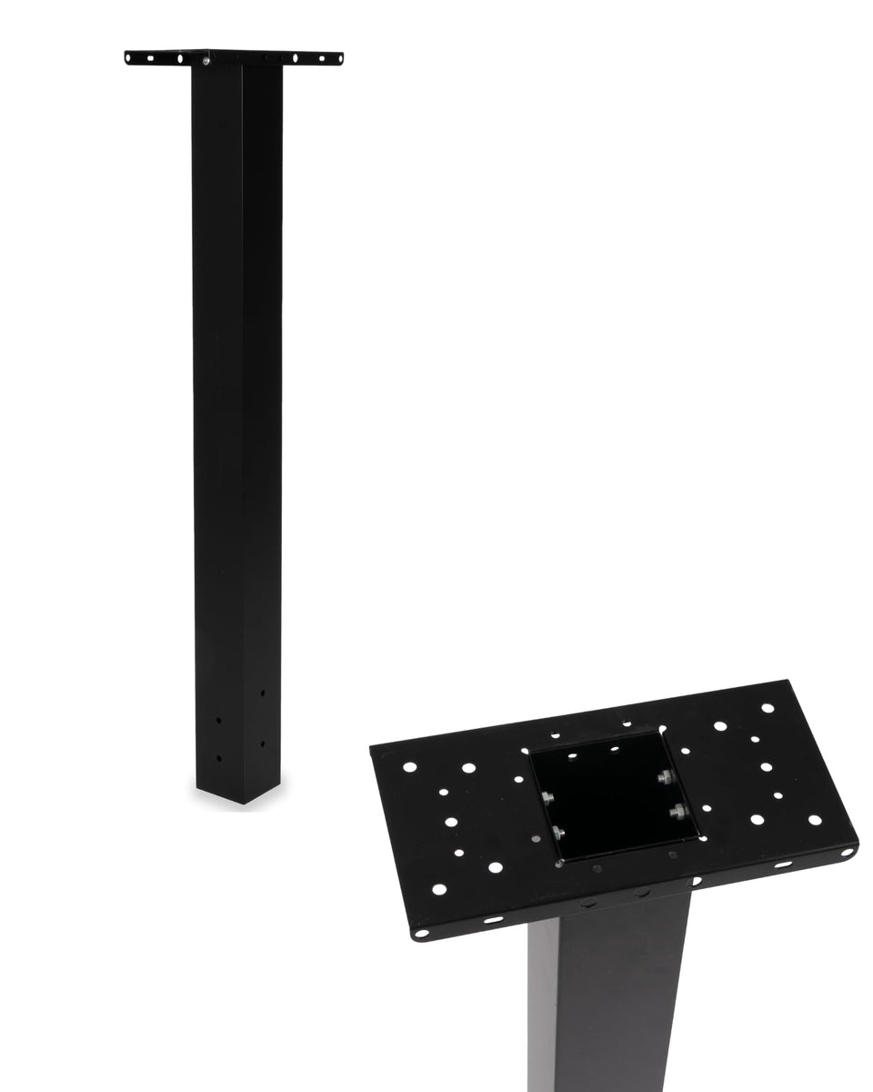 Ilyapa black metal mailbox post with 43x4x4 sleeve for durable curbside mounting