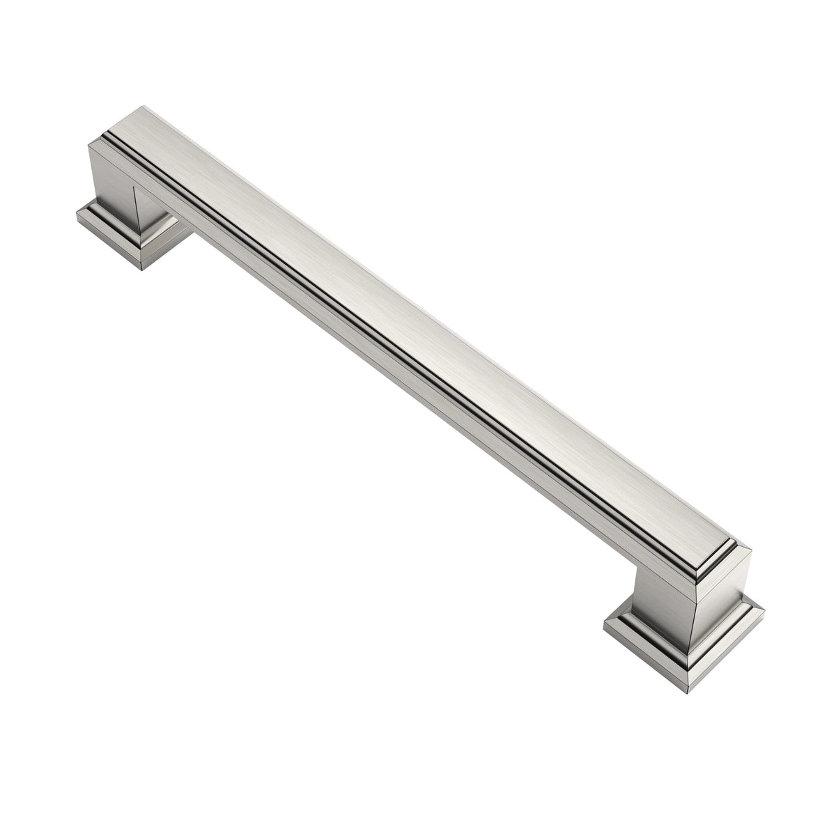 Alzassbg 10 Pack Brushed Satin Nickel Cabinet Pulls - 5 Inch Hole Center AL3071SN